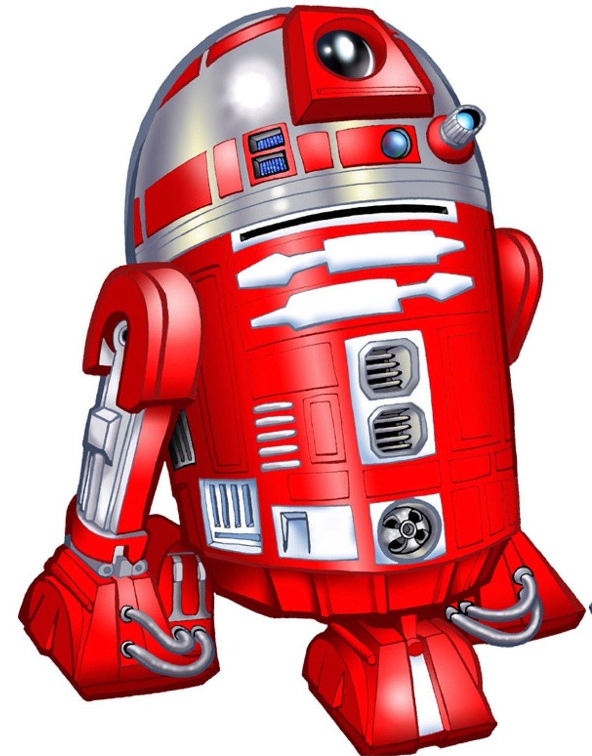 R2-R9 (post-assembly)(Red-the-Droid)