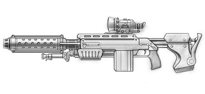 Customized Marksman Blaster Rifle